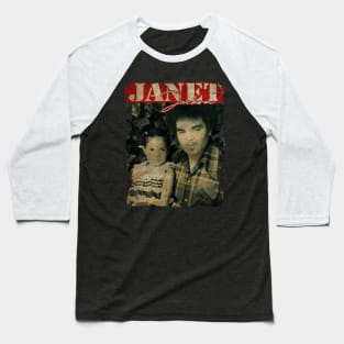 TEXTURE ART- JANET JACKSON 70S 6 Baseball T-Shirt